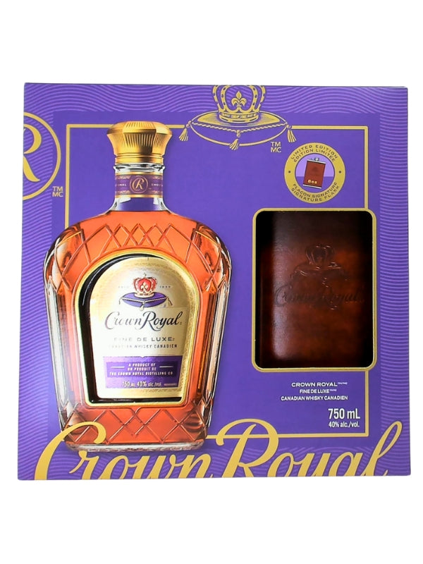 CROWN ROYAL 750 GIFTPACK W/ FLASK 750ML
