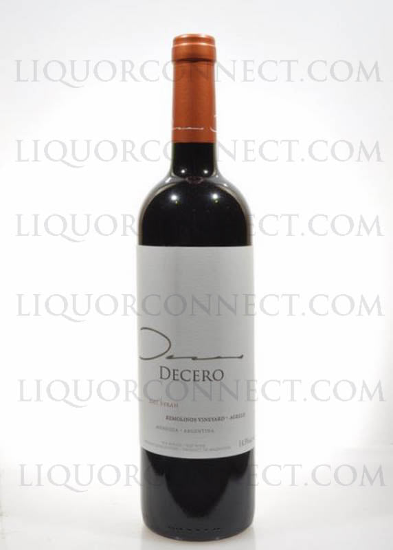 Decero Syrah Remolinos Vineyard
