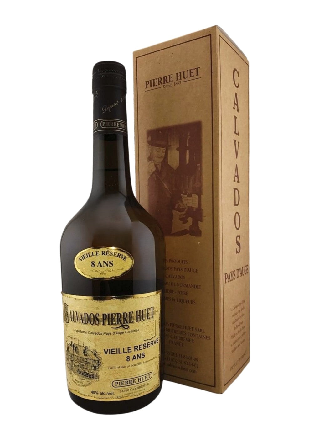 PIERRE HUET CALVADOS 8 YEAR PAYS D'AUGE 750ML