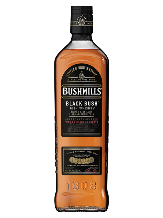 BUSHMILLS BLACK BUSH IRISH WHISKEY 750ML