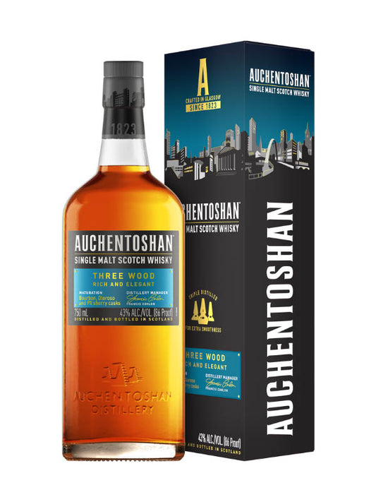 AUCHENTOSHAN 3 WOOD BLUE 750ML