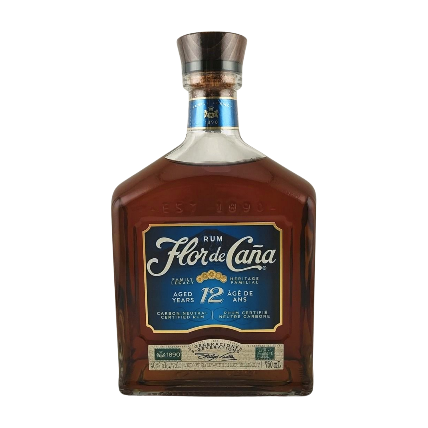 FLOR DE CANA CENTENARIO 12 750ML
