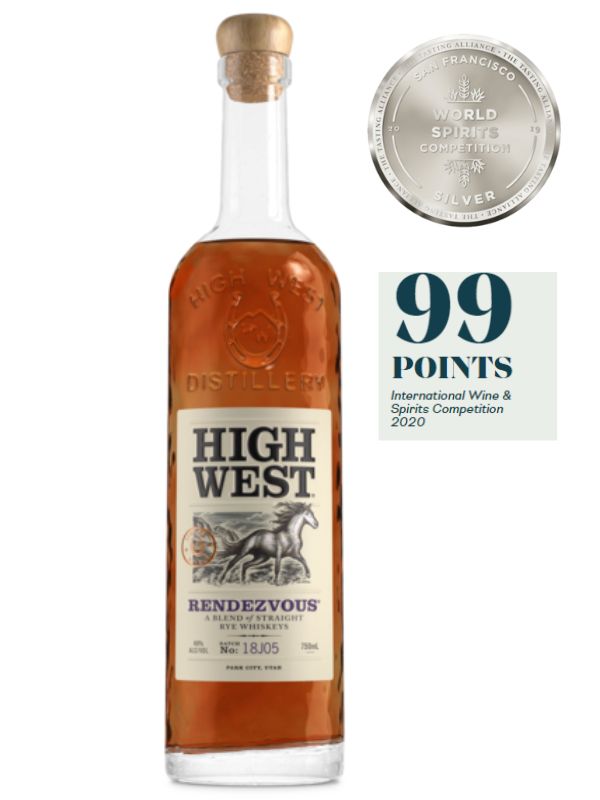 HIGH WEST RENDEZVOUS RYE WHISKY 750ML