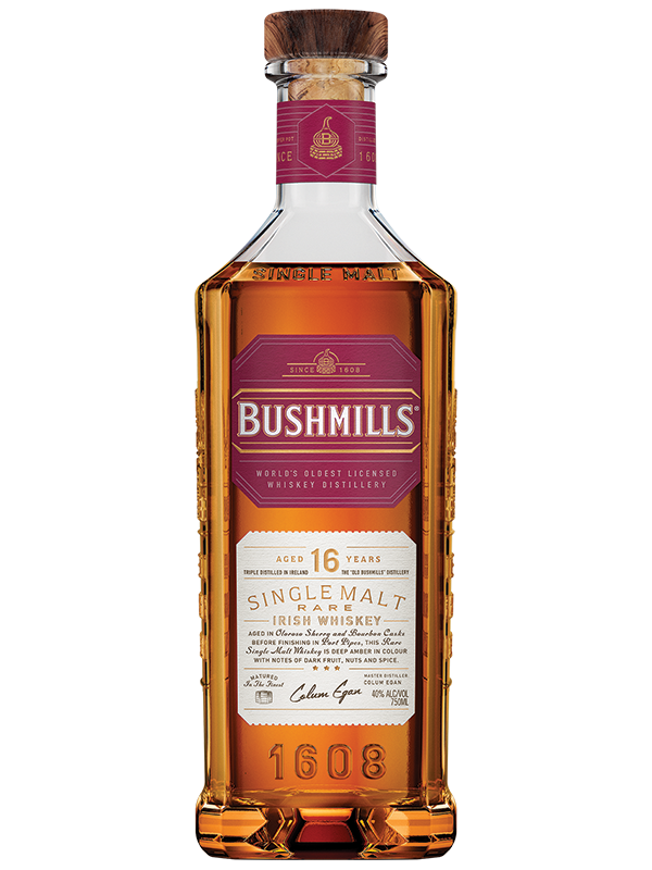 BUSHMILLS SINGLE MALT WHISKEY - 16 YR 750ML