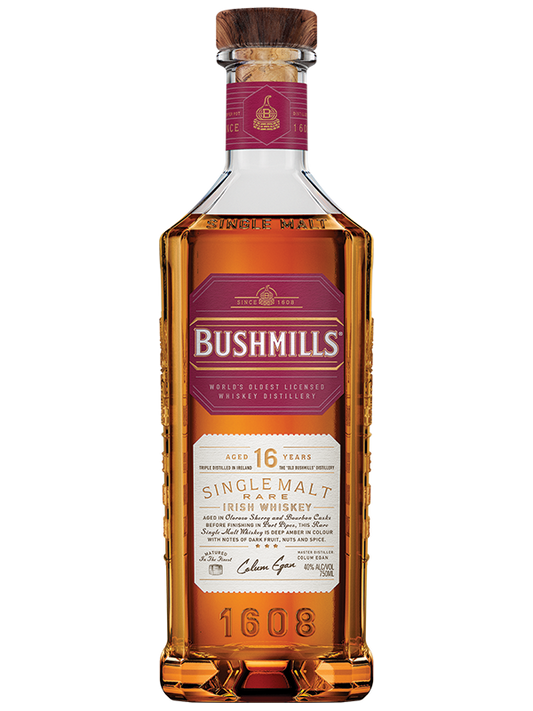 BUSHMILLS SINGLE MALT WHISKEY - 16 YR 750ML