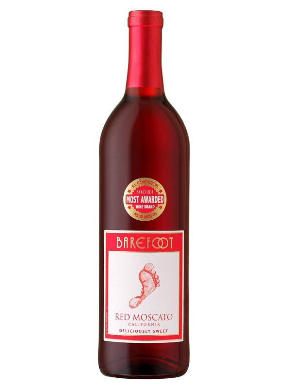 BAREFOOT RED MOSCATO 750ML