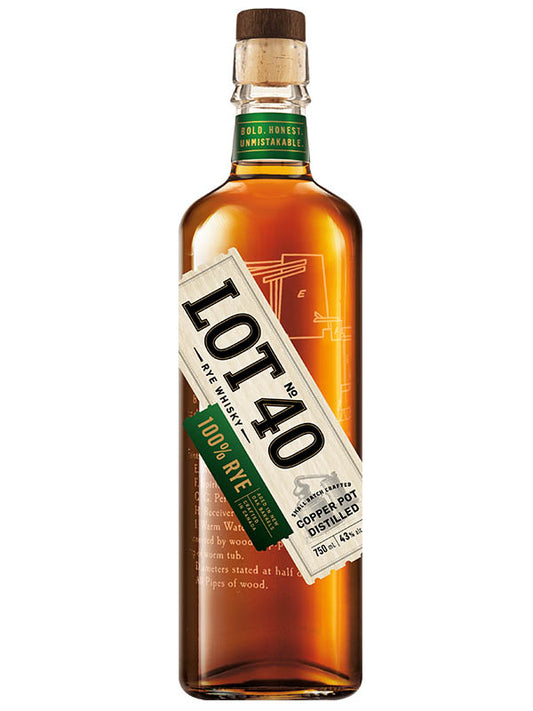 LOT NO. 40 RYE WHISKEY 750ML