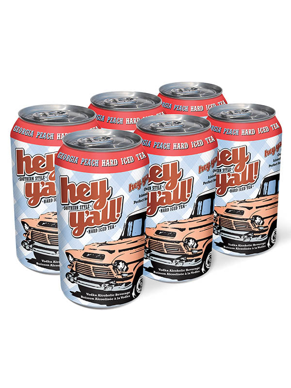 Hey Y'All Georgia Peach Hard Iced Tea