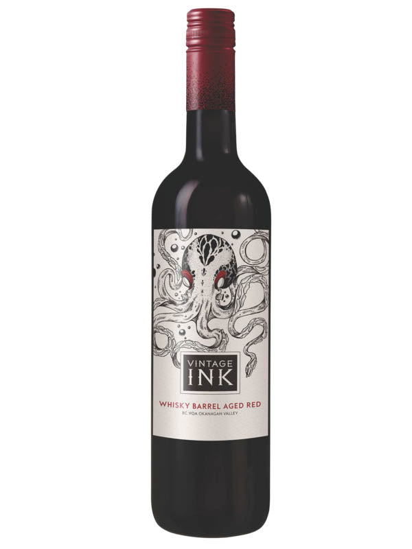 VINTAGE INK WHISKY BARREL RED WINE 750ML