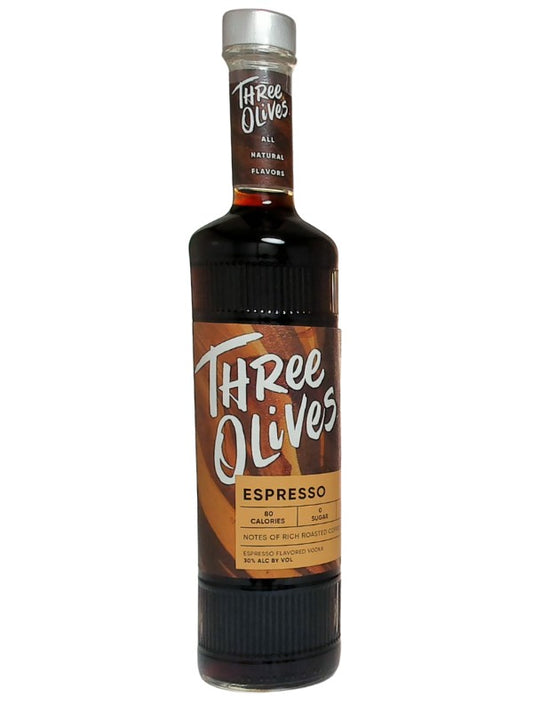 THREE OLIVES VODKA - ESPRESSO 750ML